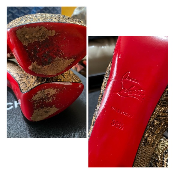 Christian Louboutin Brocade Pumps. - Picture 14 of 14